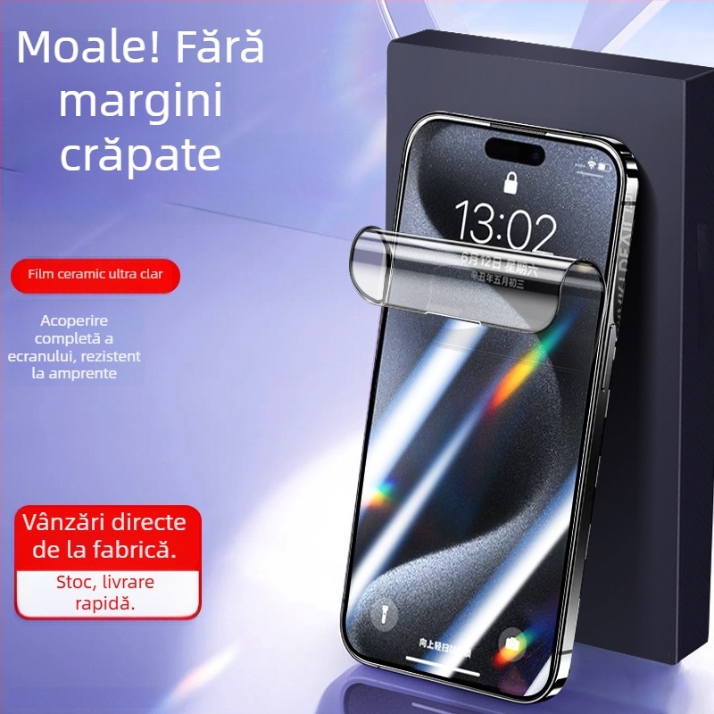 Protecție ecran sticlă pentru iPhone – anti-peep, acoperire completă, anti-amprente, anti-lumină albastră
