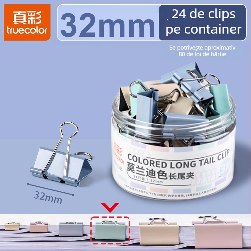 Clipuri metalice pentru documente, design dovetail, model Dovetail clip, serie multifuncțională pentru birou