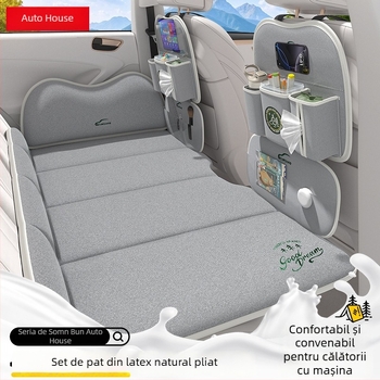 Pat de călătorie din latex pentru mașină – pat pliabil multifuncțional pentru bancheta din spate; Material: 38231866503; Funcție: Somn; Capacitate de încărcare: 150 kg; Greutate: 5115; Fără umflare.