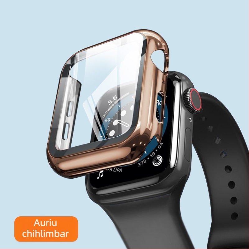 Protecție de ecran din sticlă temperată pentru Apple Watch cu husă de protecție încorporată – acoperire 3/4, brand Billy