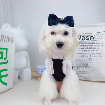 Accesorii de păr pentru animale de companie (câini și pisici), poliester, stil Prințesa Vânt, decor cu funda, origine Guangdong