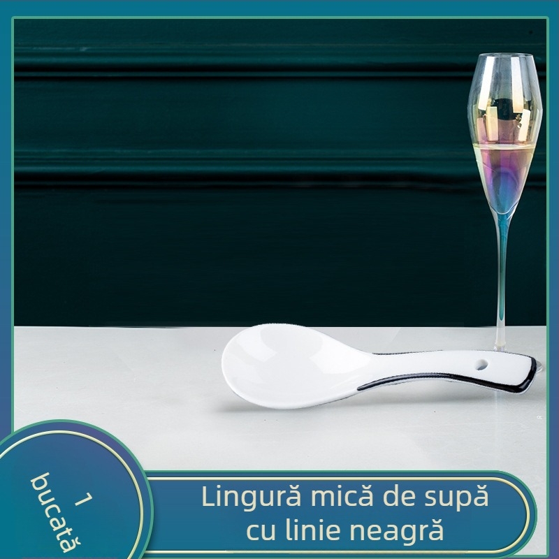 Vas porțelan japonez, formă rotundă, compatibil cu microunde, finisaj sub glazură