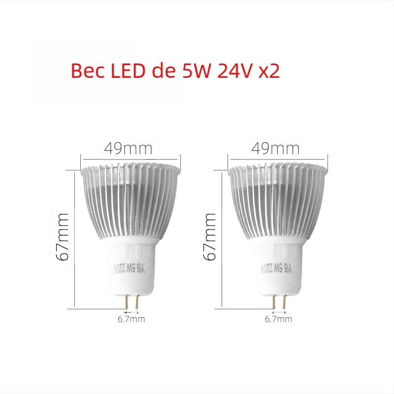 Lampă pentru mașini-unelte – LED, montaj magnetic, tensiune dublă 24V/220V (Brand: Nine; Authorized private brands: Yes; Type: Lamps)