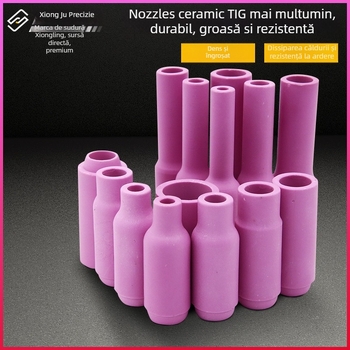 Duza ceramică pentru sudură cu arc de argon – seria WP (WP18/17/26, QQ300, QS300), capac ceramic inversat, seria 13N10N