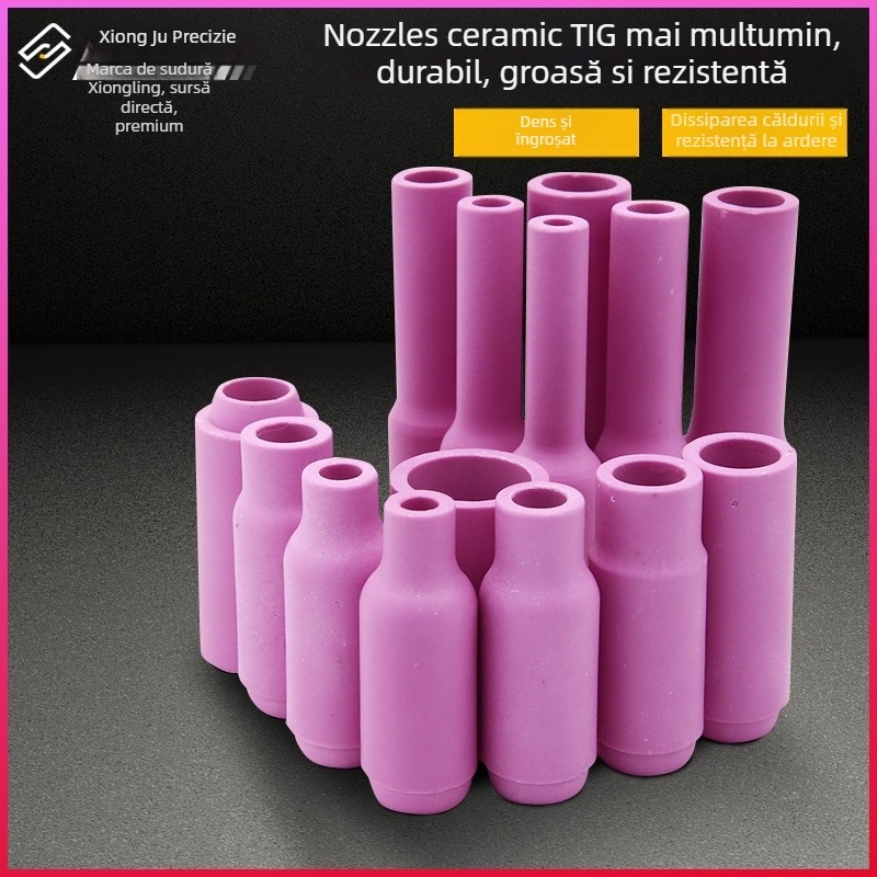 Duza ceramică pentru sudură cu arc de argon – seria WP (WP18/17/26, QQ300, QS300), capac ceramic inversat, seria 13N10N