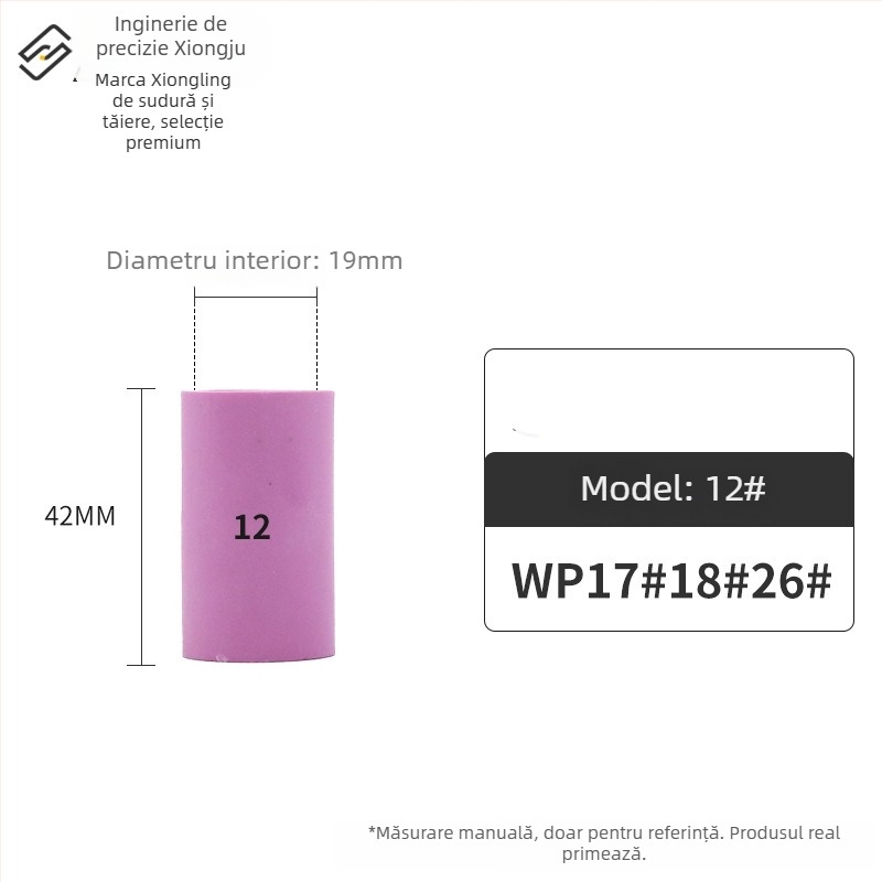 Duza ceramică pentru sudură cu arc de argon – seria WP (WP18/17/26, QQ300, QS300), capac ceramic inversat, seria 13N10N