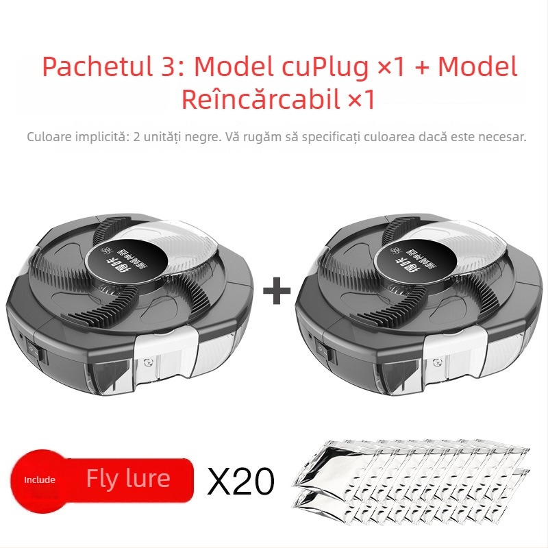 Mașină pentru uciderea muștelor – LED, acoperire 10 m², șoc electric manual, fără baterie încorporată, netoxică