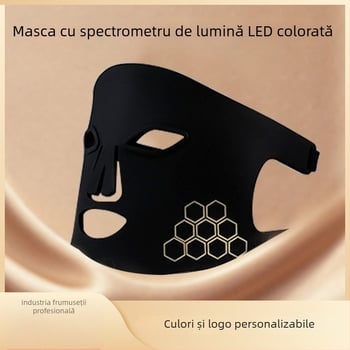 Mască facială de frumusețe cu terapie fotonică – reîncărcabilă, 3 trepte, utilizare acasă; reducerea ridurilor, estomparea acneei, luminozitatea pielii