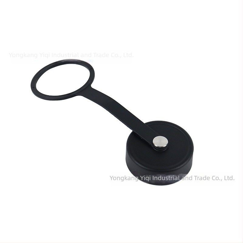 Sticlă de băut cu capac transparent de protecție împotriva prafului, mâner cu șurub rabatabil, capac pentru paiul de băut direct și gură din silicon — Material: Plastic; Imprimare logo disponibilă; Personalizare: Da; Calitate premium; Stil modern minimalis