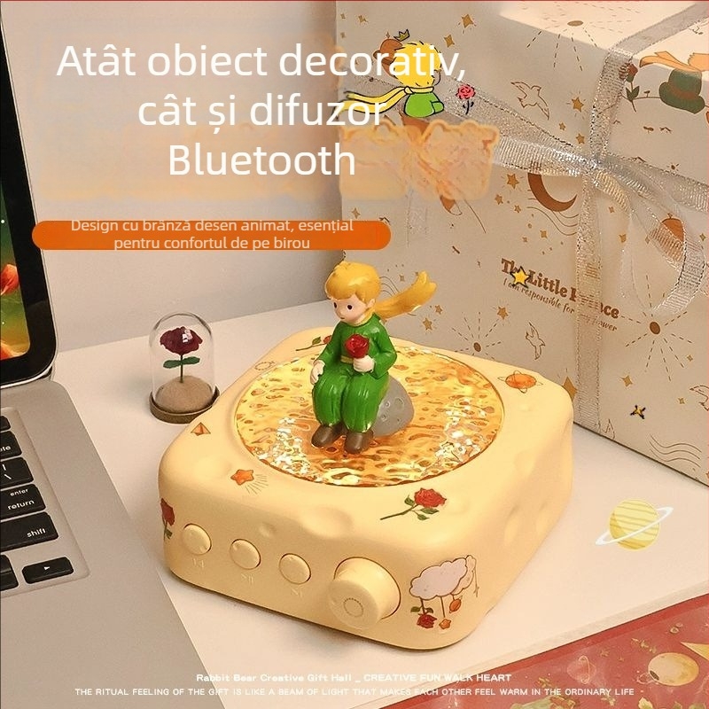 Difuzor Bluetooth cu proiecție și iluminare ambientală (5W, Bluetooth 5.3, 30 Hz–15 kHz, SNR ≥70 dB, baterie încorporată 1000–1200 mAh)