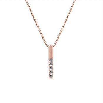 Colier geometric lung cu pandantiv, placat cu aur, minimalist și elegant, stil lux ușor