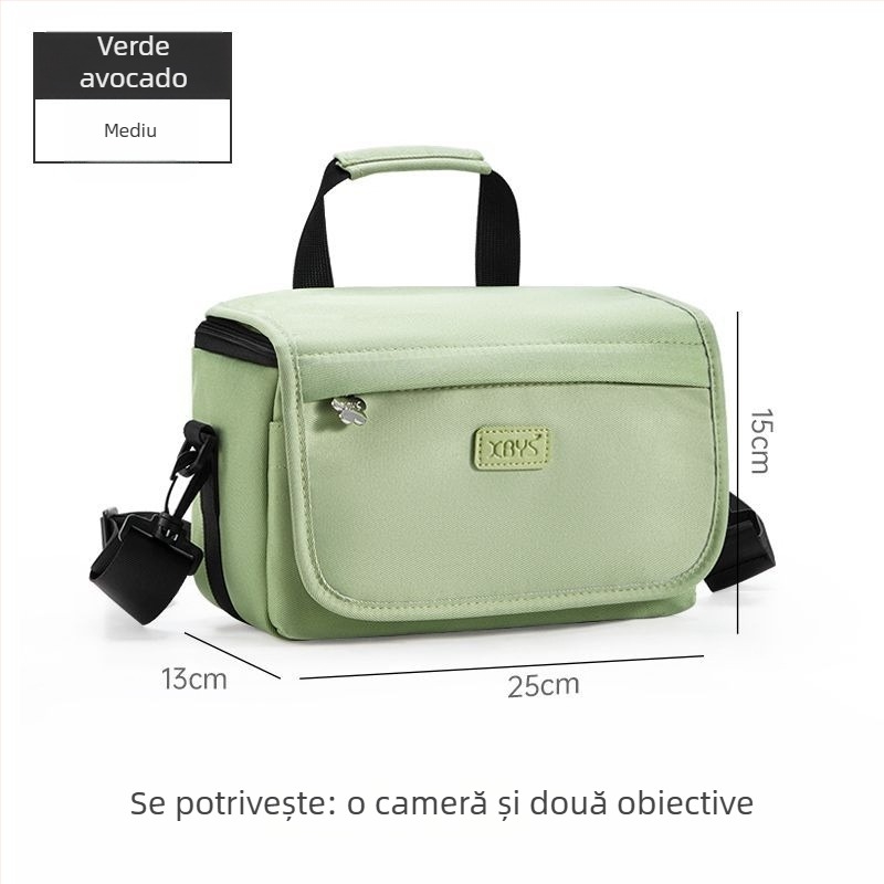 Geantă pentru cameră din PU pentru camere mirrorless, stil geantă de umăr, depozitare acasă, lansare primăvara 2025