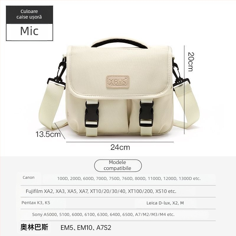 Geantă pentru cameră din PU pentru camere mirrorless, stil geantă de umăr, depozitare acasă, lansare primăvara 2025