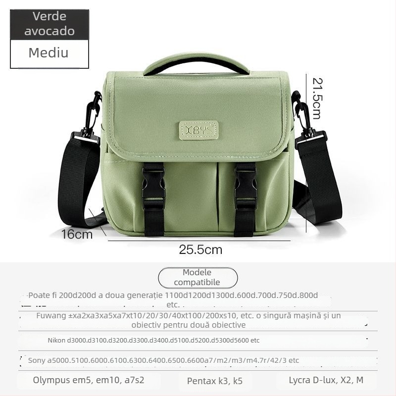 Geantă pentru cameră din PU pentru camere mirrorless, stil geantă de umăr, depozitare acasă, lansare primăvara 2025