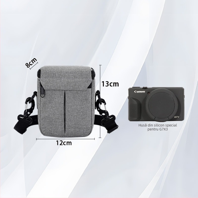 Geantă crossbody pentru Canon G7X3, material Oxford, unisex, primăvara 2025