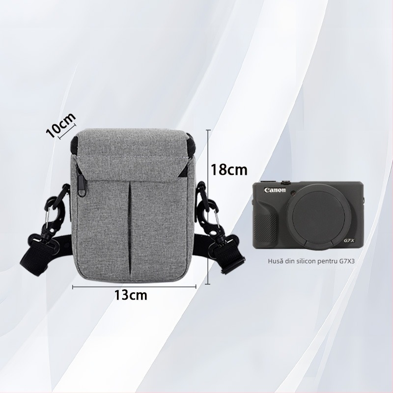 Geantă crossbody pentru Canon G7X3, material Oxford, unisex, primăvara 2025
