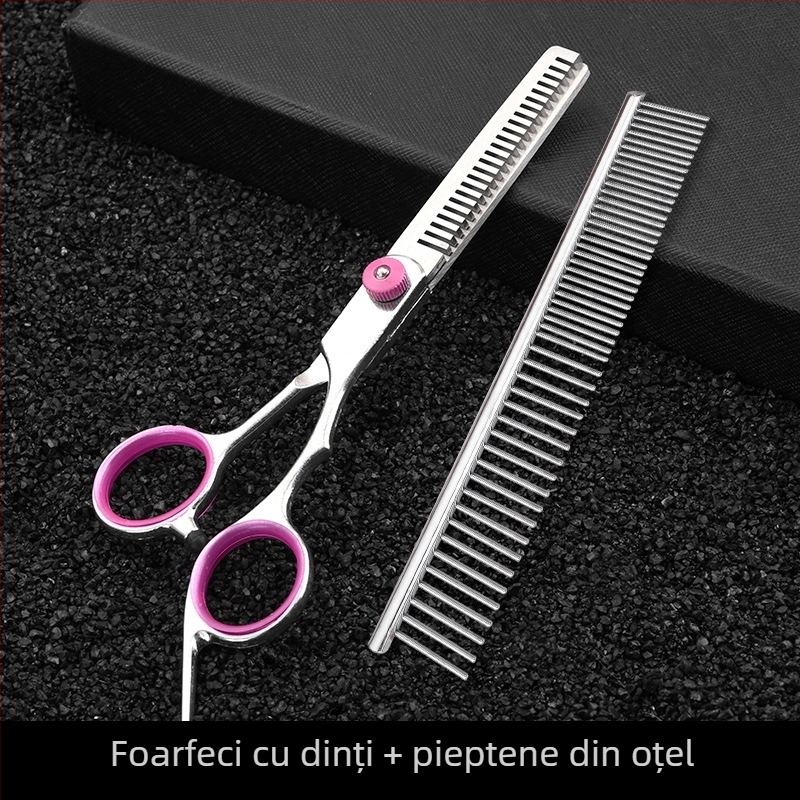 Foarfece de îngrijire pentru câini — set de tundere păr, din oțel inoxidabil, Tanizaki, pentru câini, cutie cu 500 bucăți