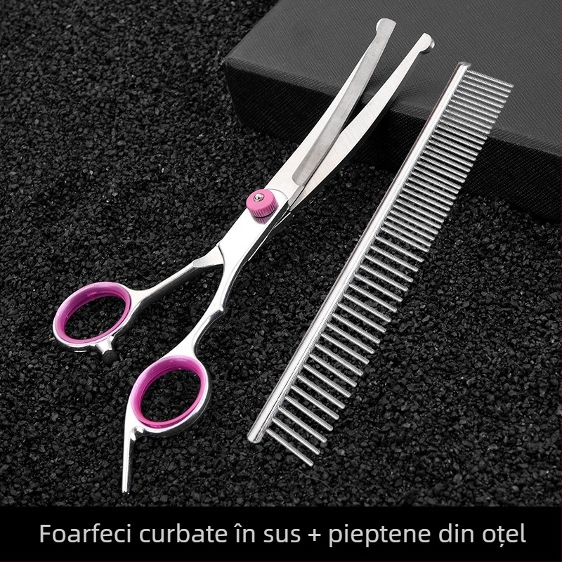 Foarfece de îngrijire pentru câini — set de tundere păr, din oțel inoxidabil, Tanizaki, pentru câini, cutie cu 500 bucăți
