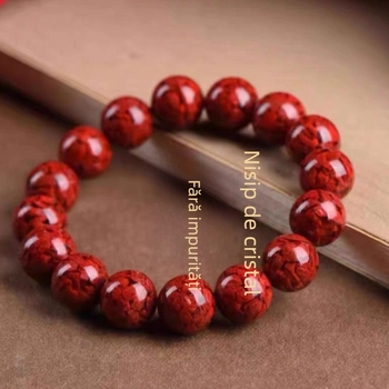 Brățară din cinnabar, unisex, design original, finisaj lustruit, bijuterii de mână, lansare primăvara 2025