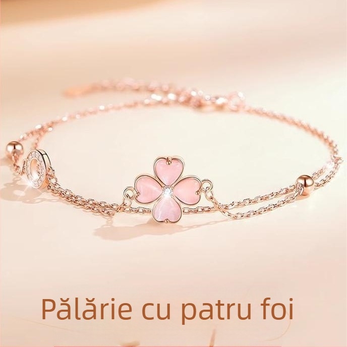 Brățară din cupru, placare electroplatică, stil feminin OL, design floral