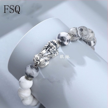 Brățară din materiale mixte, lucrată manual, accesorii masculin de modă