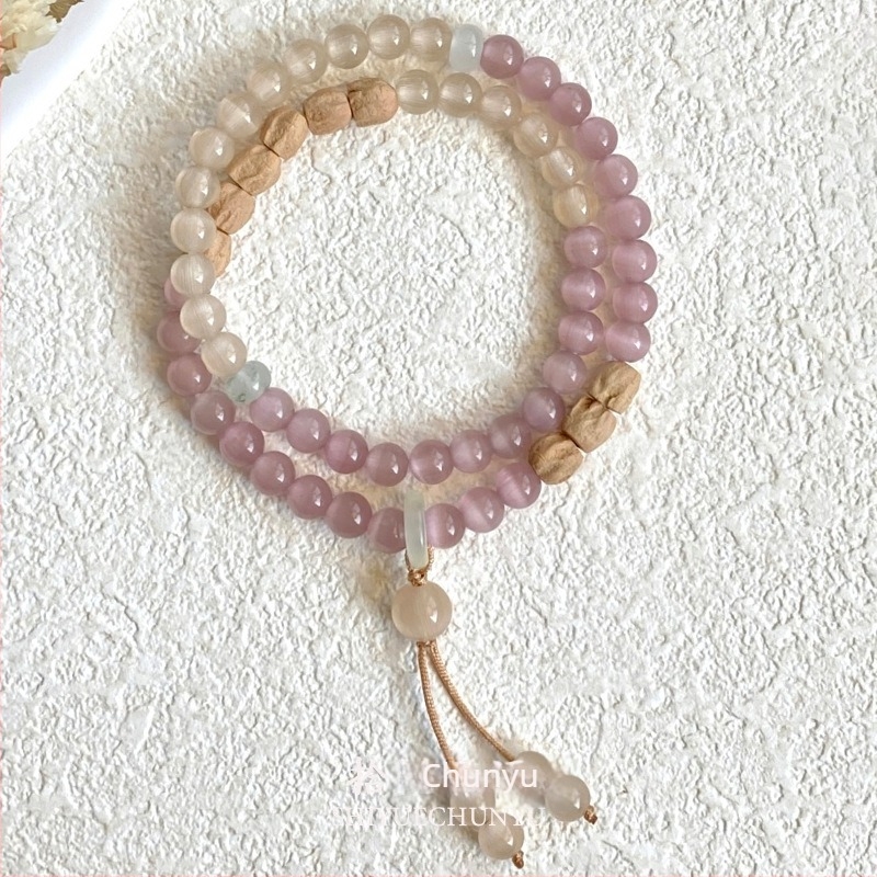 Brățară din piatră ochi de pisică, geometrică, retro, lucrată manual pentru femei