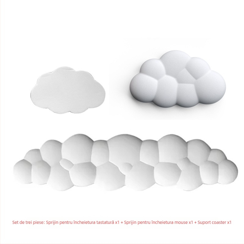 Pad de mouse cu suport pentru încheietură, suprafață Lycra, bază din material textil