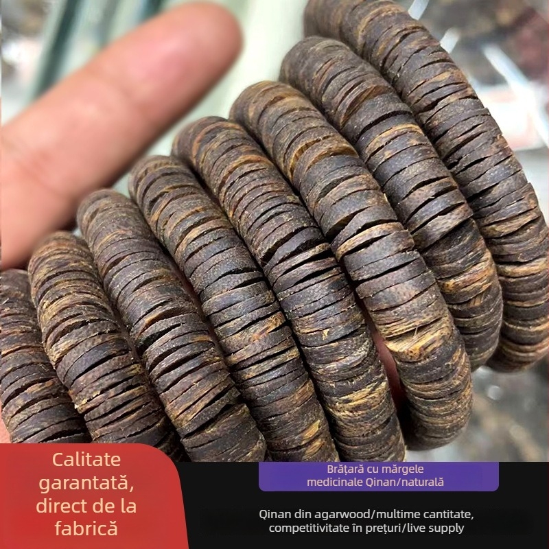 Brățară din agarwood, minimalistă, lucrată manual