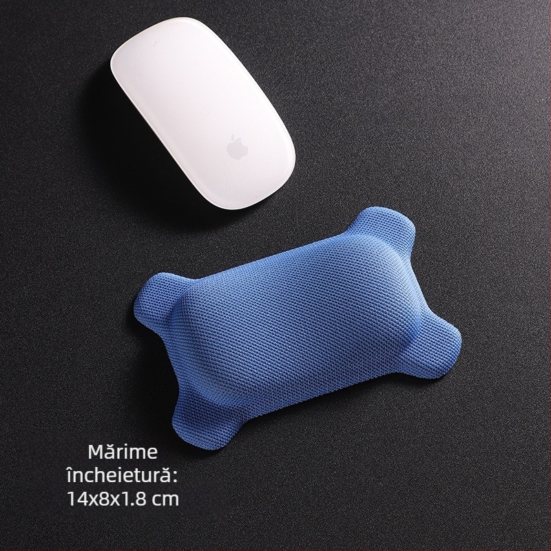 Padă de mouse mică, din textile, cu sprijin pentru încheietură, imprimare prin transfer termic, logo disponibil