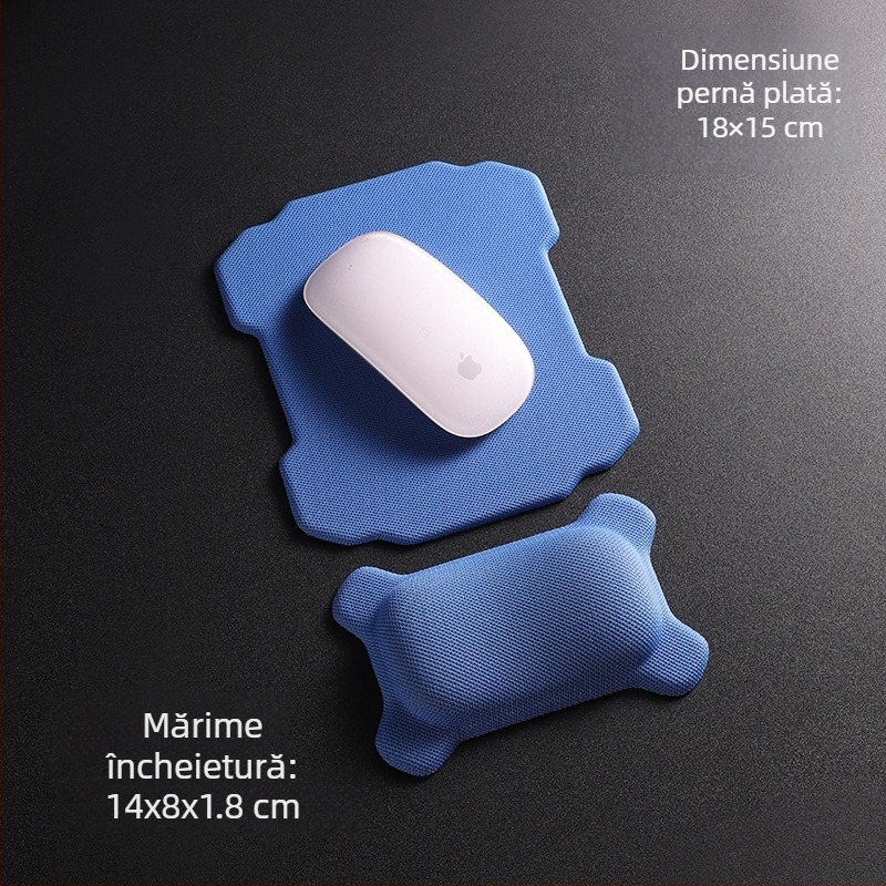 Padă de mouse mică, din textile, cu sprijin pentru încheietură, imprimare prin transfer termic, logo disponibil