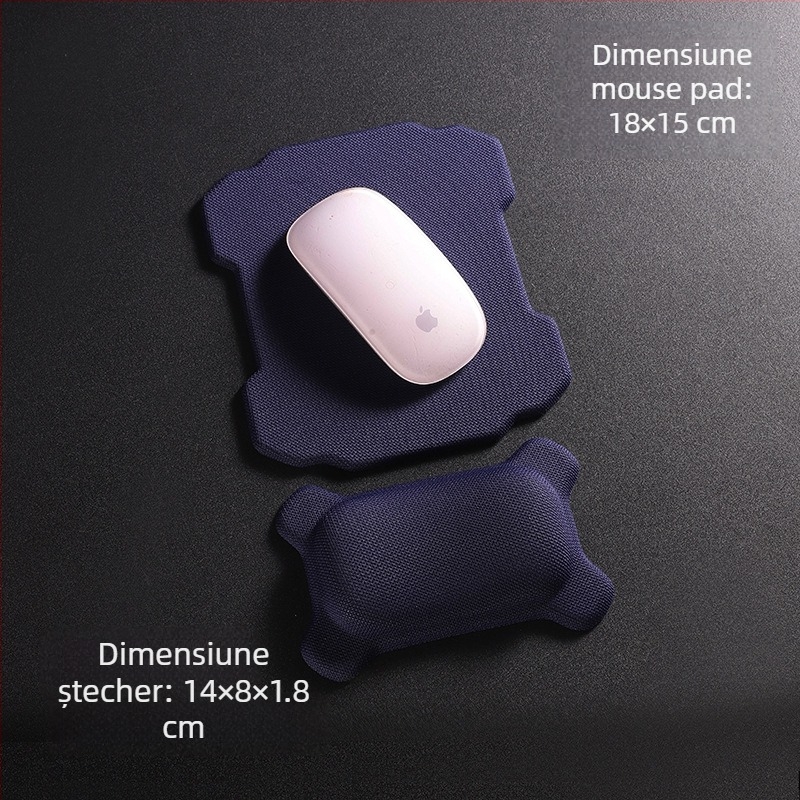 Padă de mouse mică, din textile, cu sprijin pentru încheietură, imprimare prin transfer termic, logo disponibil