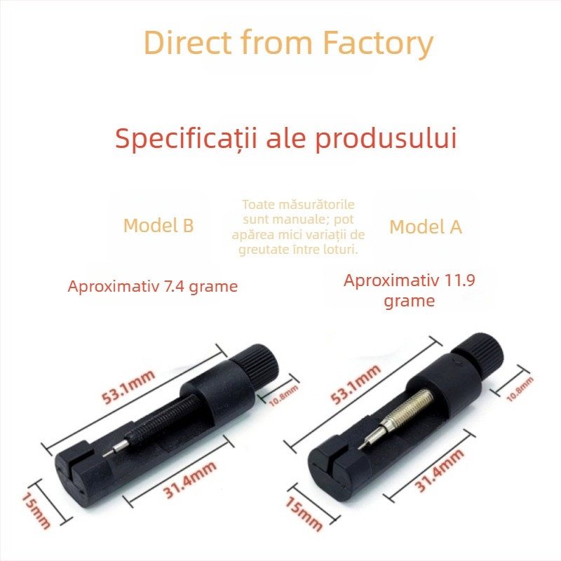 Unealtă de reglare și demontare a brățării ceasului – mini unealtă din oțel pentru eliminarea zalei (cutie 2000)