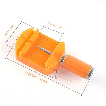 Unealtă de reparat ceasuri: demontator curea din oțel, vârf înlocuibil, demontator reglabil și tăietor pentru ceasuri. Ambalaj: 500 buc.