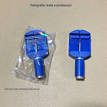 Unealtă de reparat ceasuri: demontator curea din oțel, vârf înlocuibil, demontator reglabil și tăietor pentru ceasuri. Ambalaj: 500 buc.