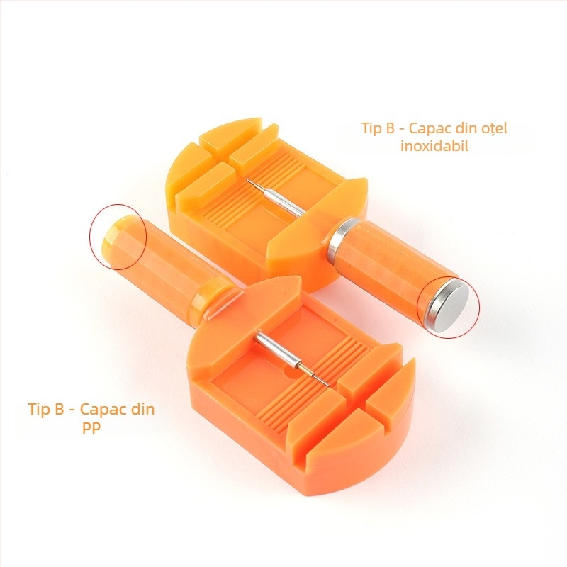 Unealtă de reparat ceasuri: demontator curea din oțel, vârf înlocuibil, demontator reglabil și tăietor pentru ceasuri. Ambalaj: 500 buc.