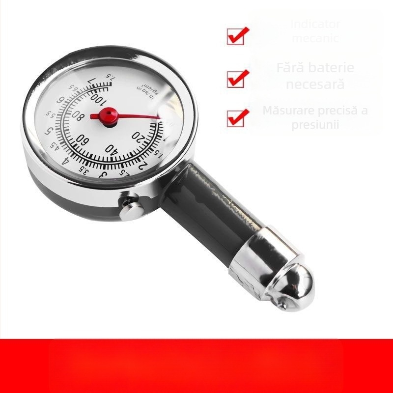 Manometru de presiune a anvelopei – portabil, măsurare de înaltă precizie (220V, Marcă Unique)
