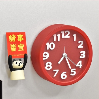 Ceas de frigider 3D – magnet cu folie de aluminiu, stil cultural și creativ, potrivit ca un cadou de sărbători sau cadou de afaceri, fără personalizare