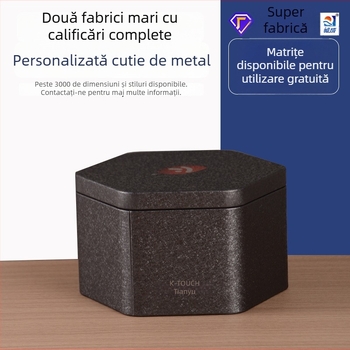 Cutie pentru ceas din tablă – formă pătrată, imprimare offset, personalizabilă