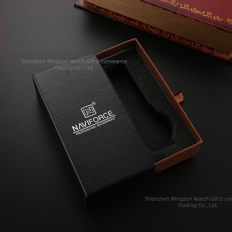 Cutie pentru ceas Naviforce Lingxiang – ambalaj 100 bucăți, Logo imprimat, Brand Naviforce/Leingxiang