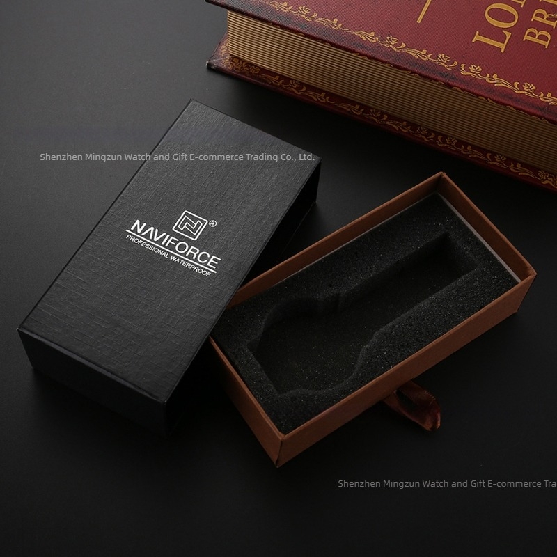 Cutie pentru ceas Naviforce Lingxiang – ambalaj 100 bucăți, Logo imprimat, Brand Naviforce/Leingxiang