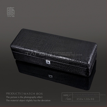 Cutie din lemn pentru ceasuri mecanice, cu model crocodil WB781