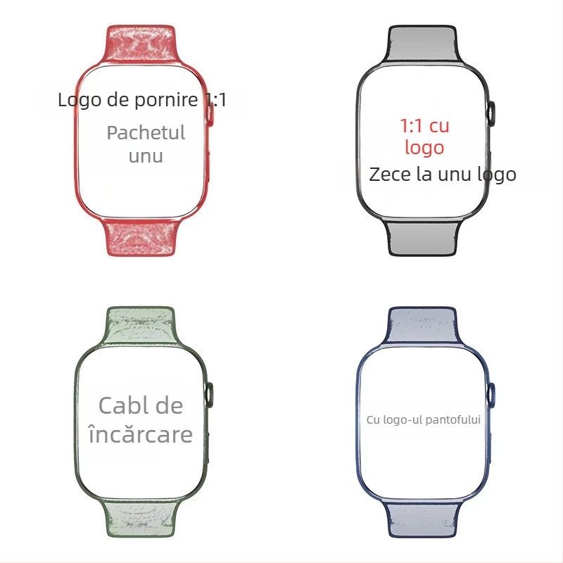 Ceas inteligent cu afișaj AMOLED, carcasă din aliaj de titan, cadran pătrat, rezistență la apă zilnică, autonomie baterie până la 7 zile