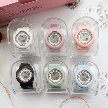 Ceas astronaut cu cadran spațial, ceas digital electronic pentru copii și elevi (Mișcare: electronică; Afișaj: numere; Rezistent la apă; Noctilucent; Carcasă: plastic)