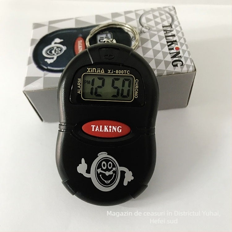 Ceas vorbitor XJ800TC, afișaj numeric, mecanism electronic, afișaj săptămânal, alarmă, calendar, afișaj 24 de ore