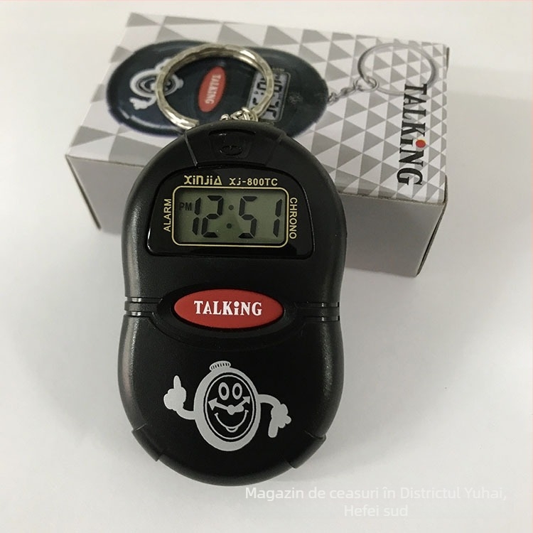Ceas vorbitor XJ800TC, afișaj numeric, mecanism electronic, afișaj săptămânal, alarmă, calendar, afișaj 24 de ore