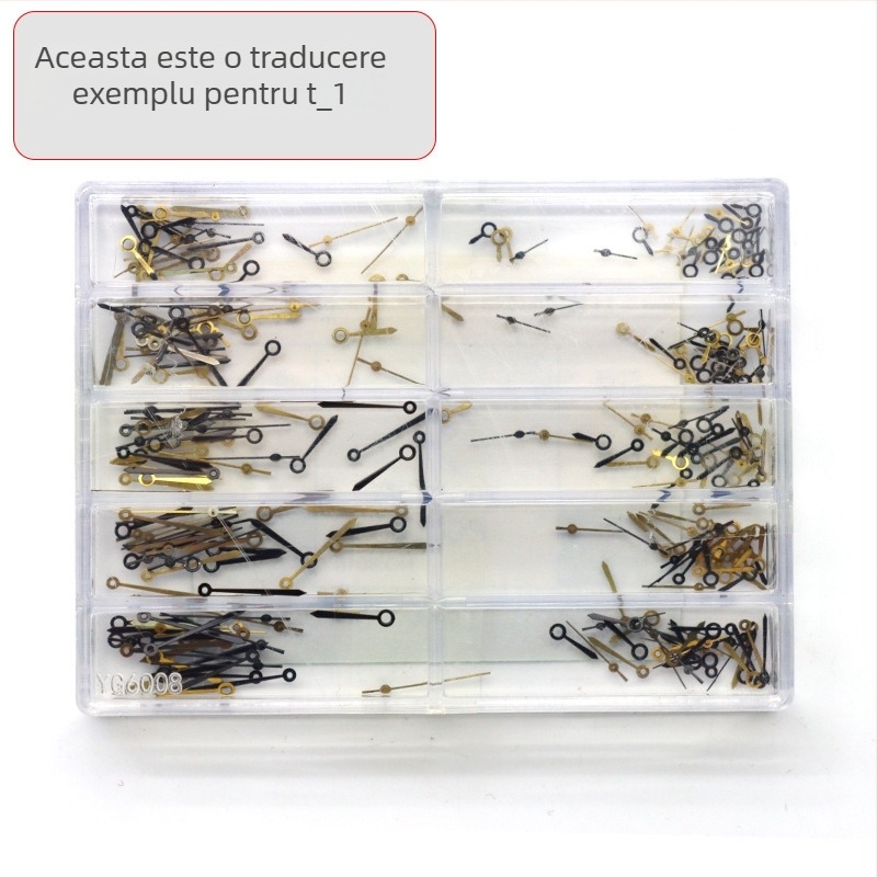 Set de ace pentru ceas, pentru mecanism 2035, cu ace lumine pentru oră, minut și secundă; design cu trei ace; compatibil PC SL68, model 8017