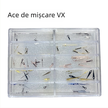 Talin VX pini pentru mecanism cu indicator luminos – Ora, Minute și Secunde – Set de 3 pini, Cutie 300, Model 8019, Vara 2024