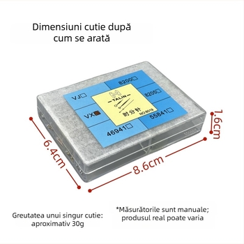 Talin VX pini pentru mecanism cu indicator luminos – Ora, Minute și Secunde – Set de 3 pini, Cutie 300, Model 8019, Vara 2024