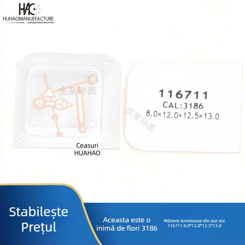 Accesorii pentru acele ceasului, Mecanism 3186, Patru Ace luminoase, Compatibilitate calendar, Lansare vara 2021