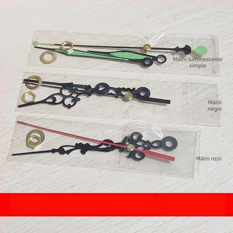 Mecanism de ceas de perete cu cuarț, cu ace, carcasă din plastic, nr. produs YXD-5168+514, stil modern minimalist